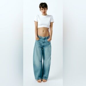 Zara WAIST BAGGY BALLOON JEANS